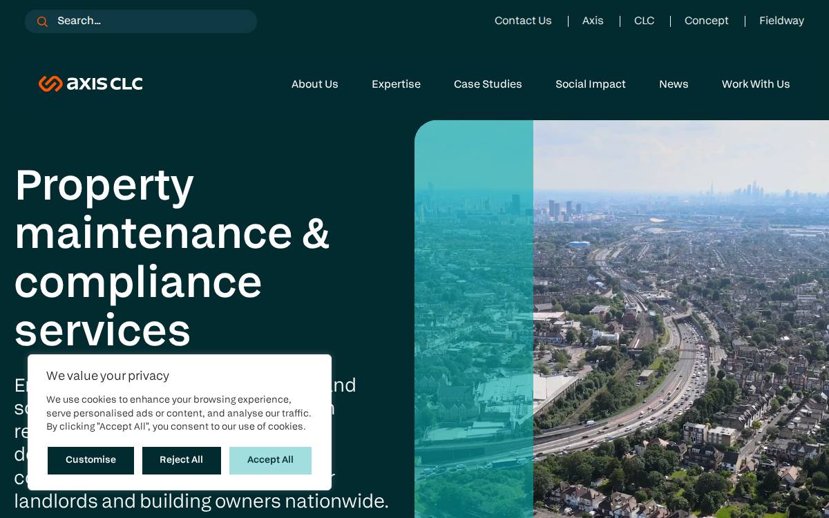Axis Clc website preview