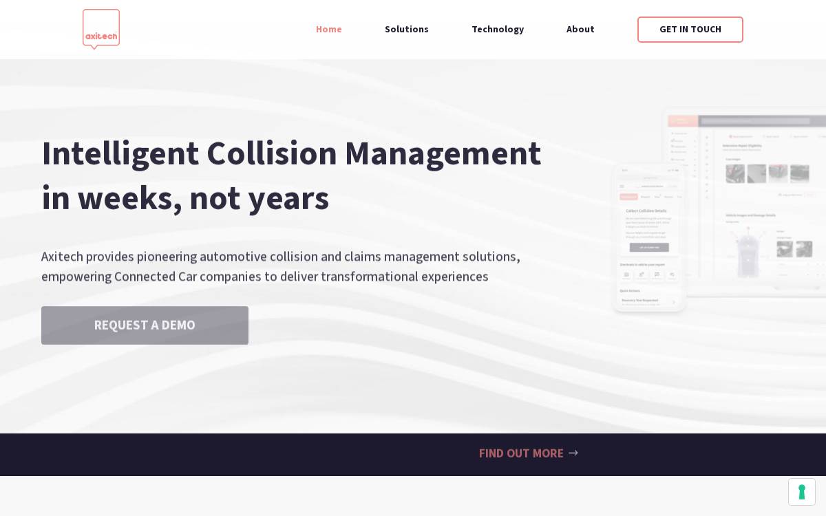 Axitech website preview