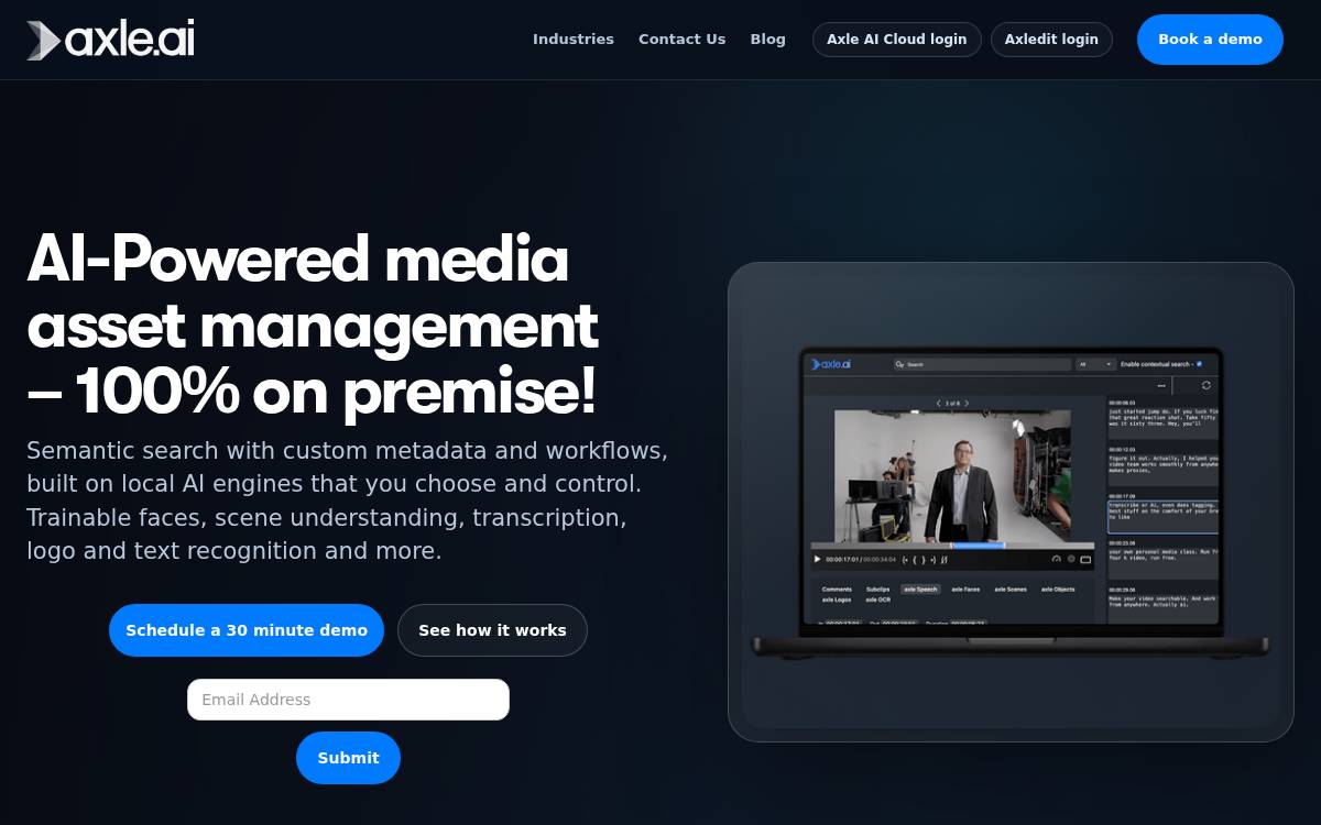 Axle website preview