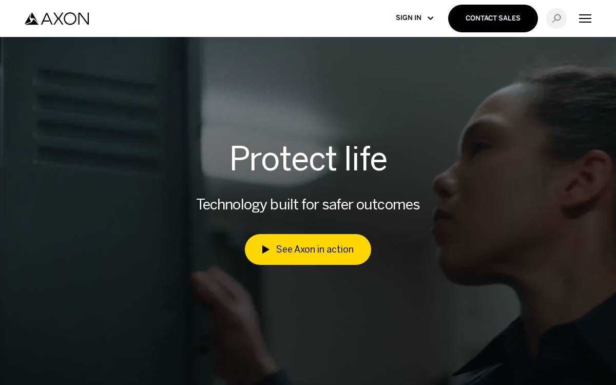 Axon Enterprise website preview
