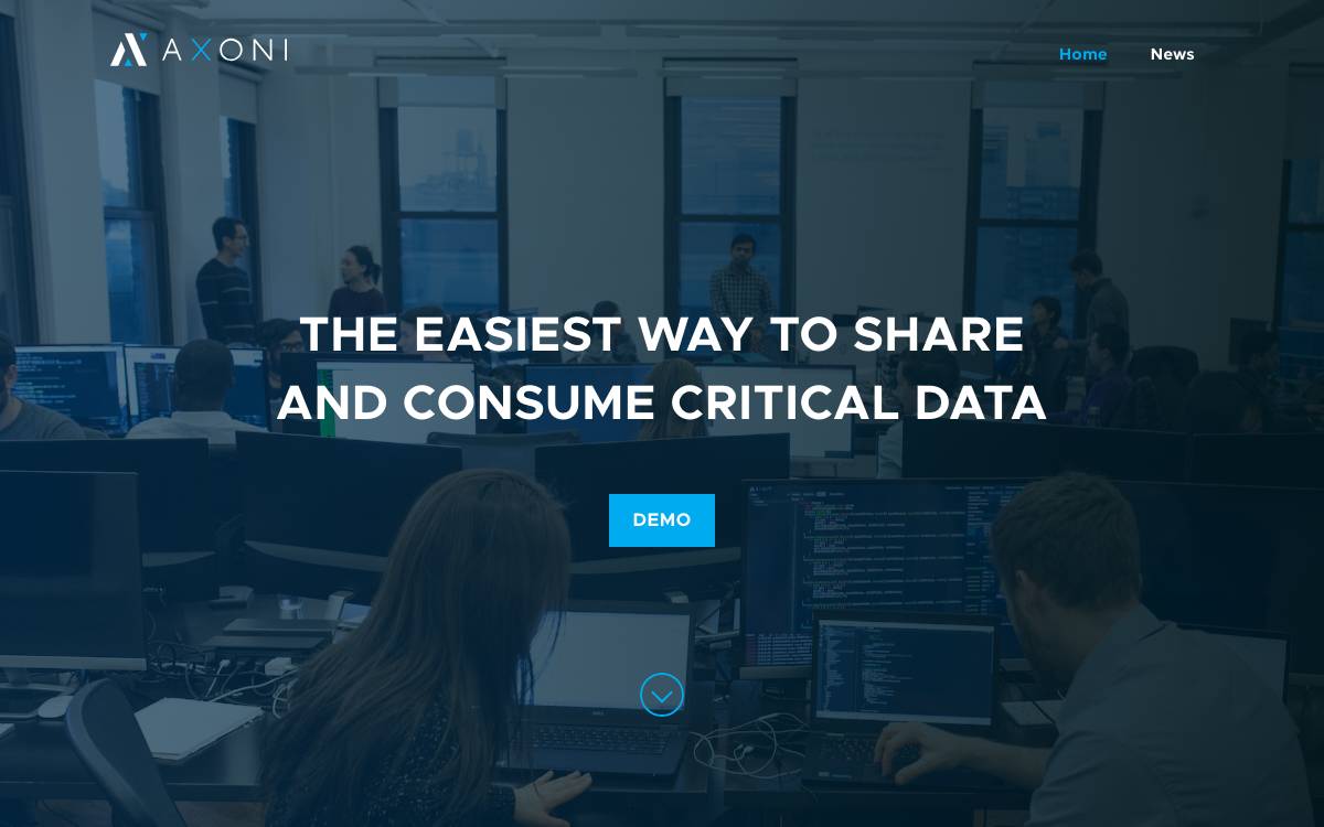 Axoni website preview