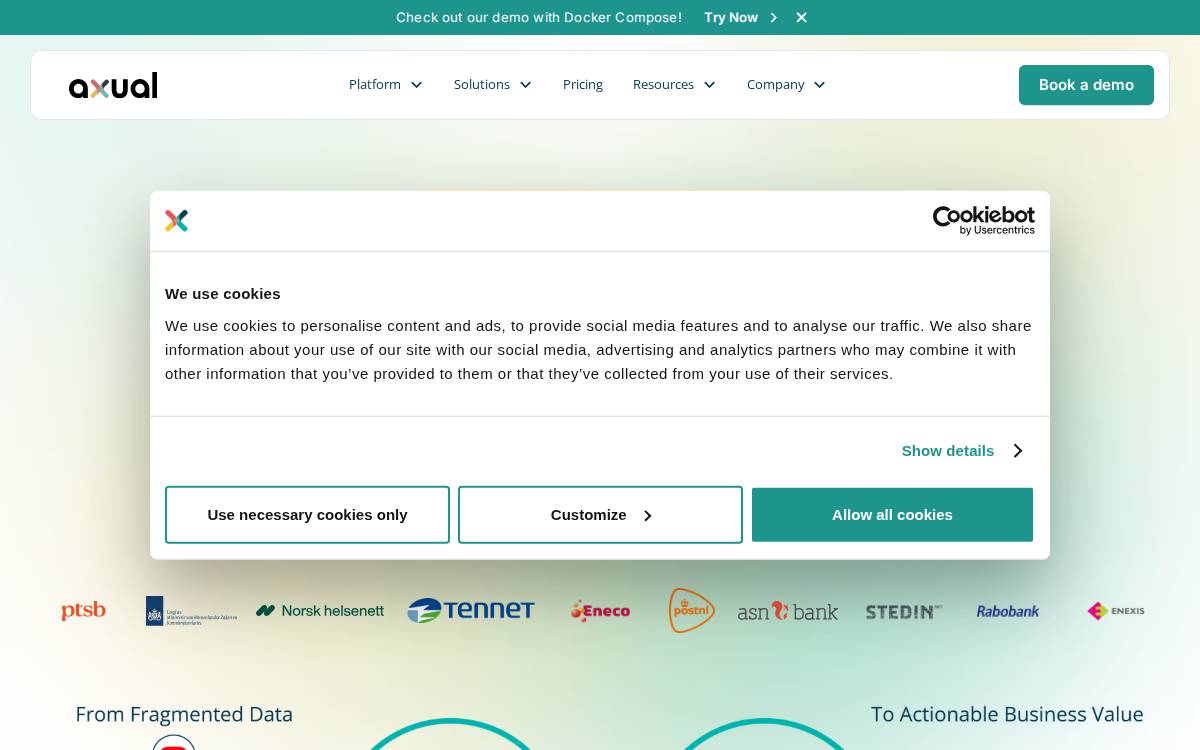 Axual website preview