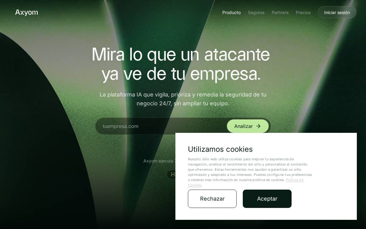 Axyom website preview