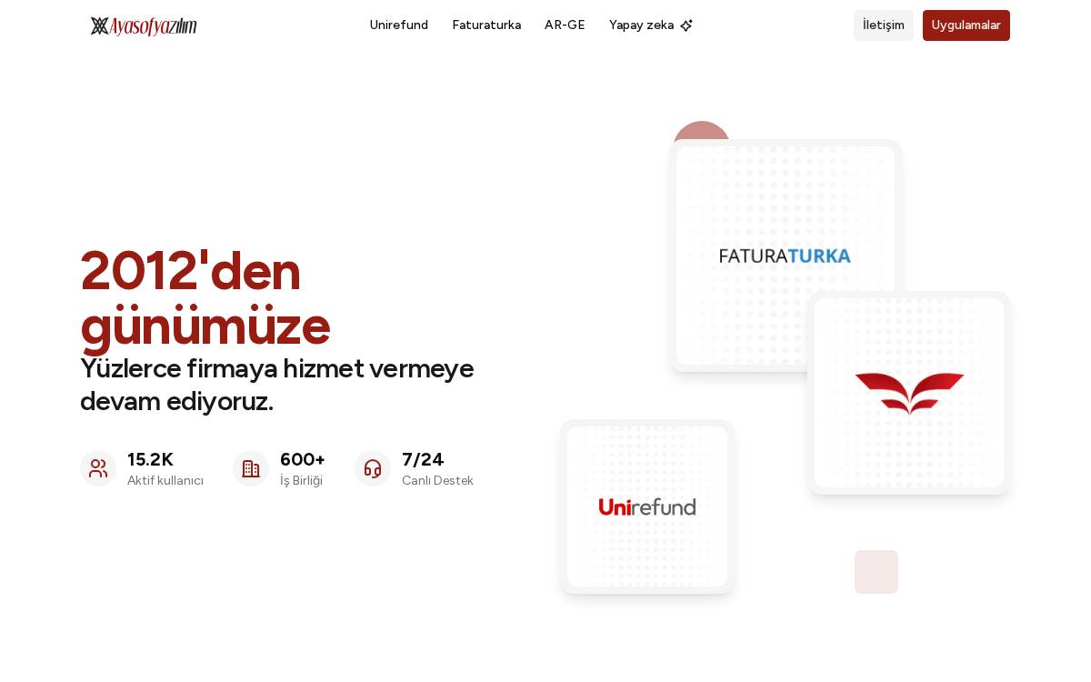 Ayasofyazilim website preview