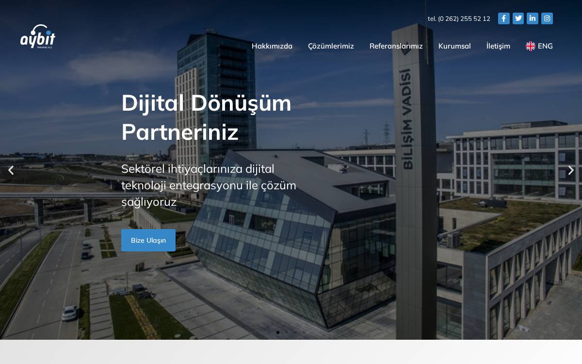 Aybit Teknoloji A.Ş website preview