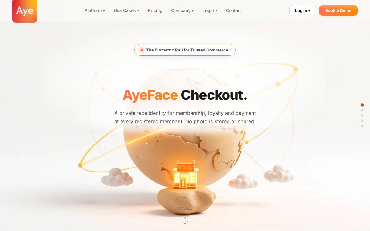 Aye AI website preview