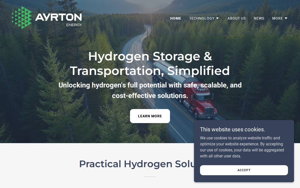 Ayrton Energy website preview
