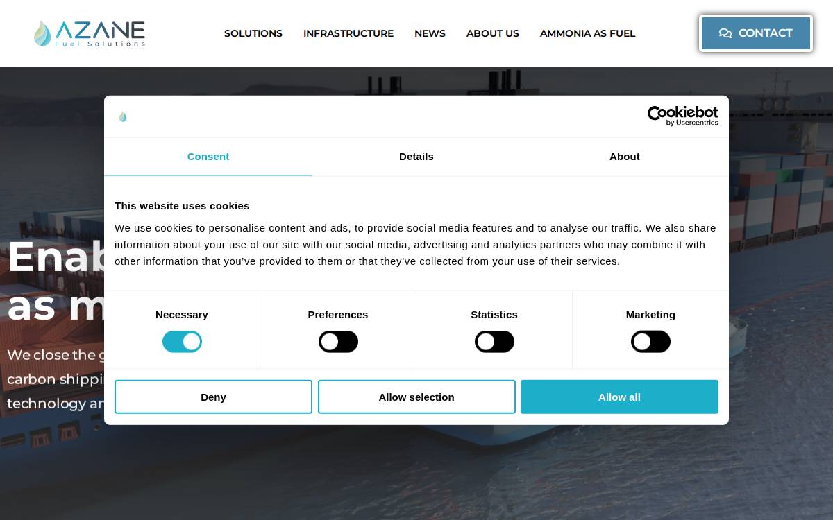 Azanefs website preview