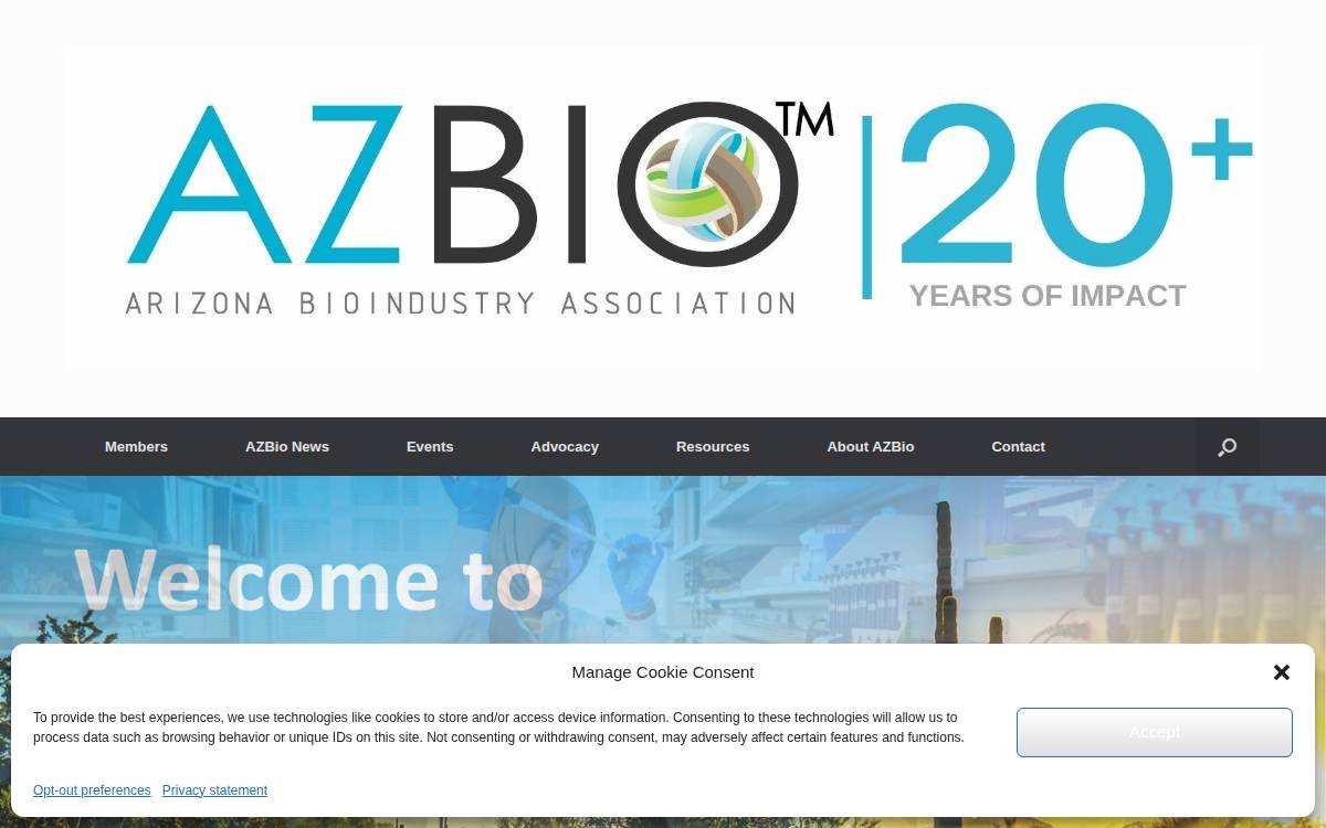 Azbio website preview