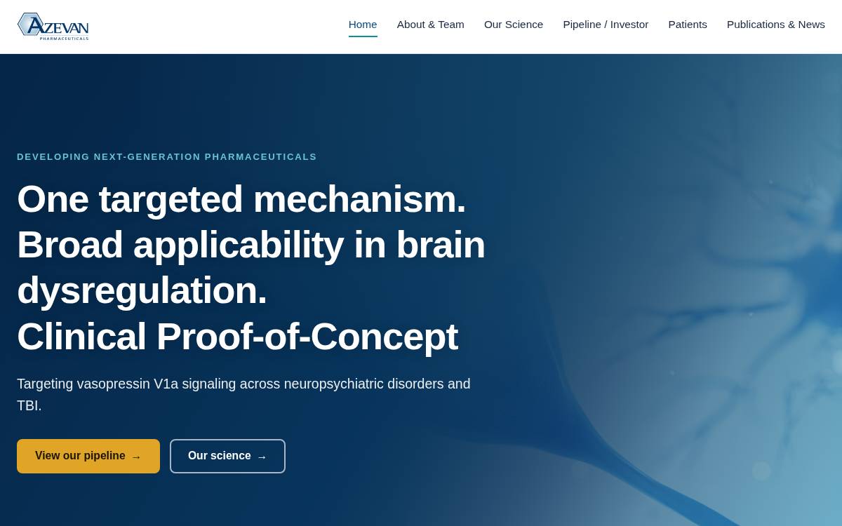 Azevan website preview