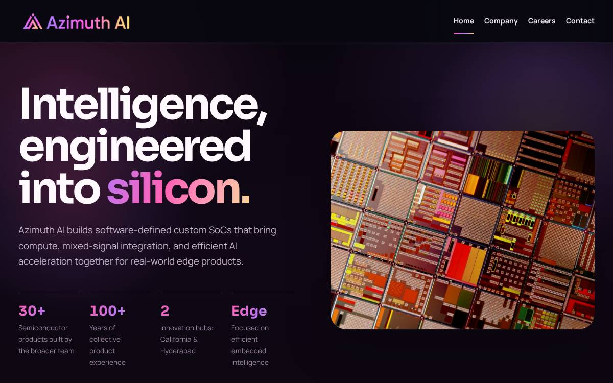 Azimuth Ai website preview