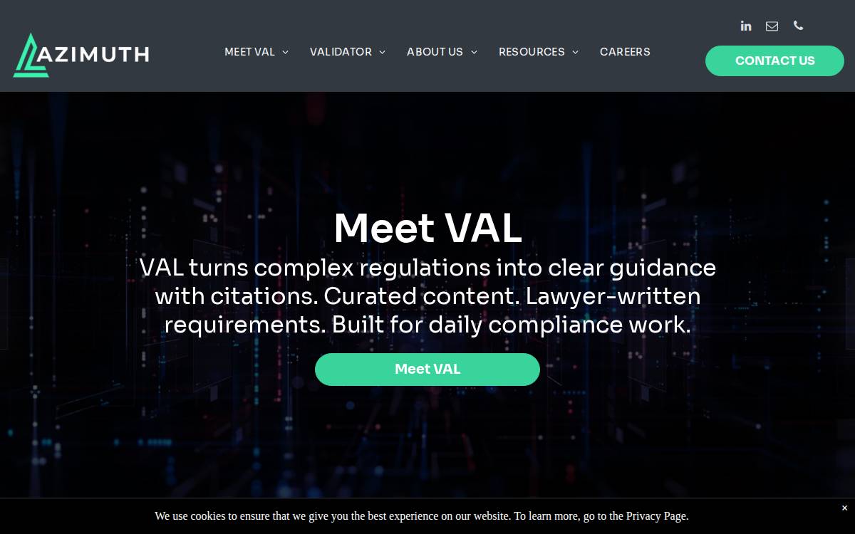 Azimuth Grc website preview