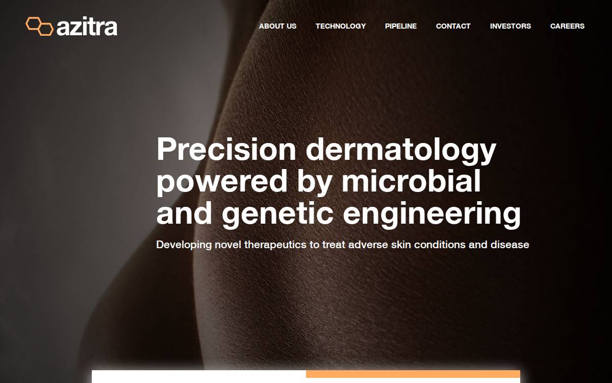 Azitra website preview