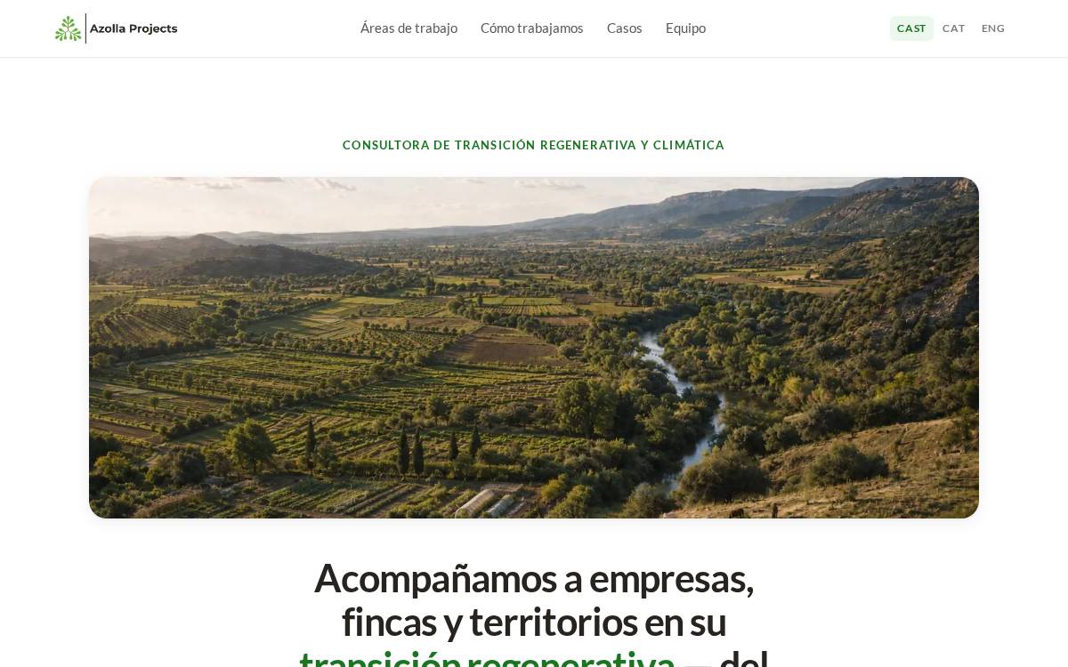 Azolla Projects website preview