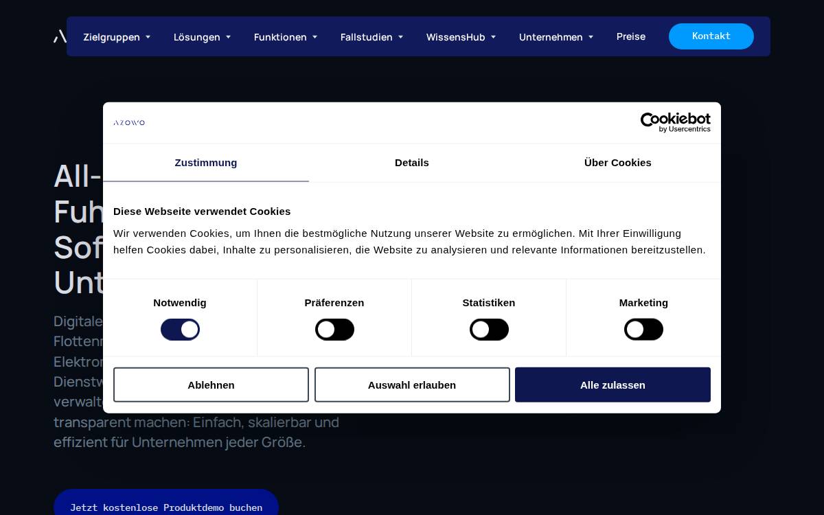 Azowo website preview