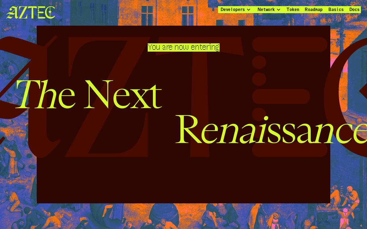 Aztec website preview