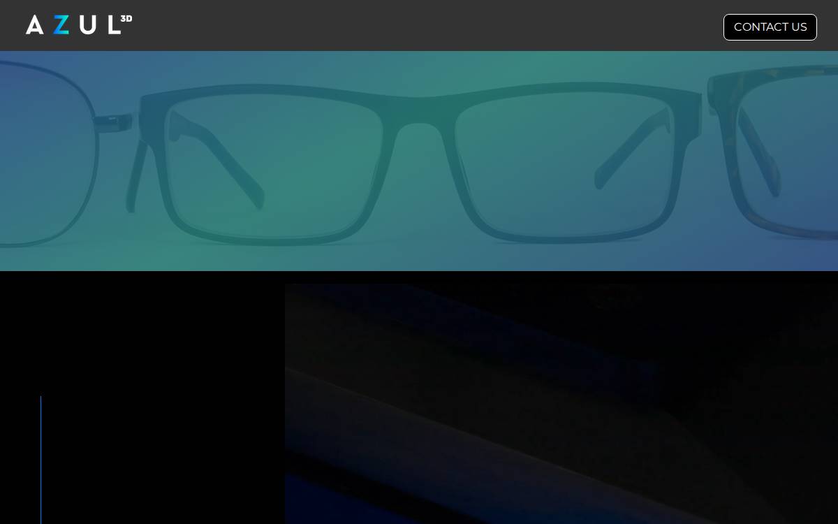 Azul 3D website preview