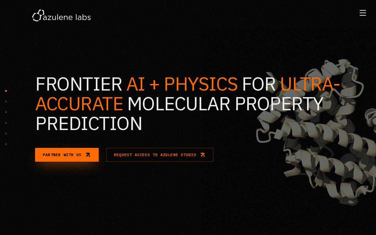 Azulene Labs website preview