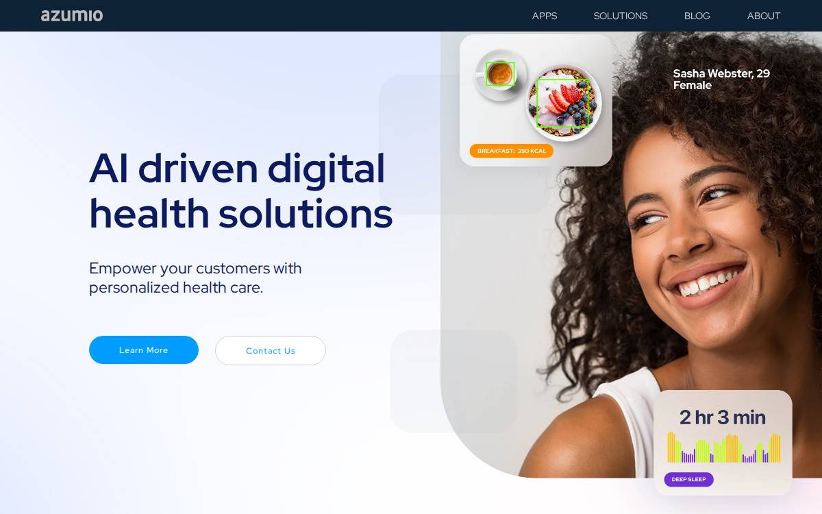 Azumio website preview