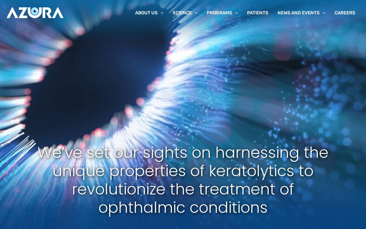 Azuraophthalmics website preview