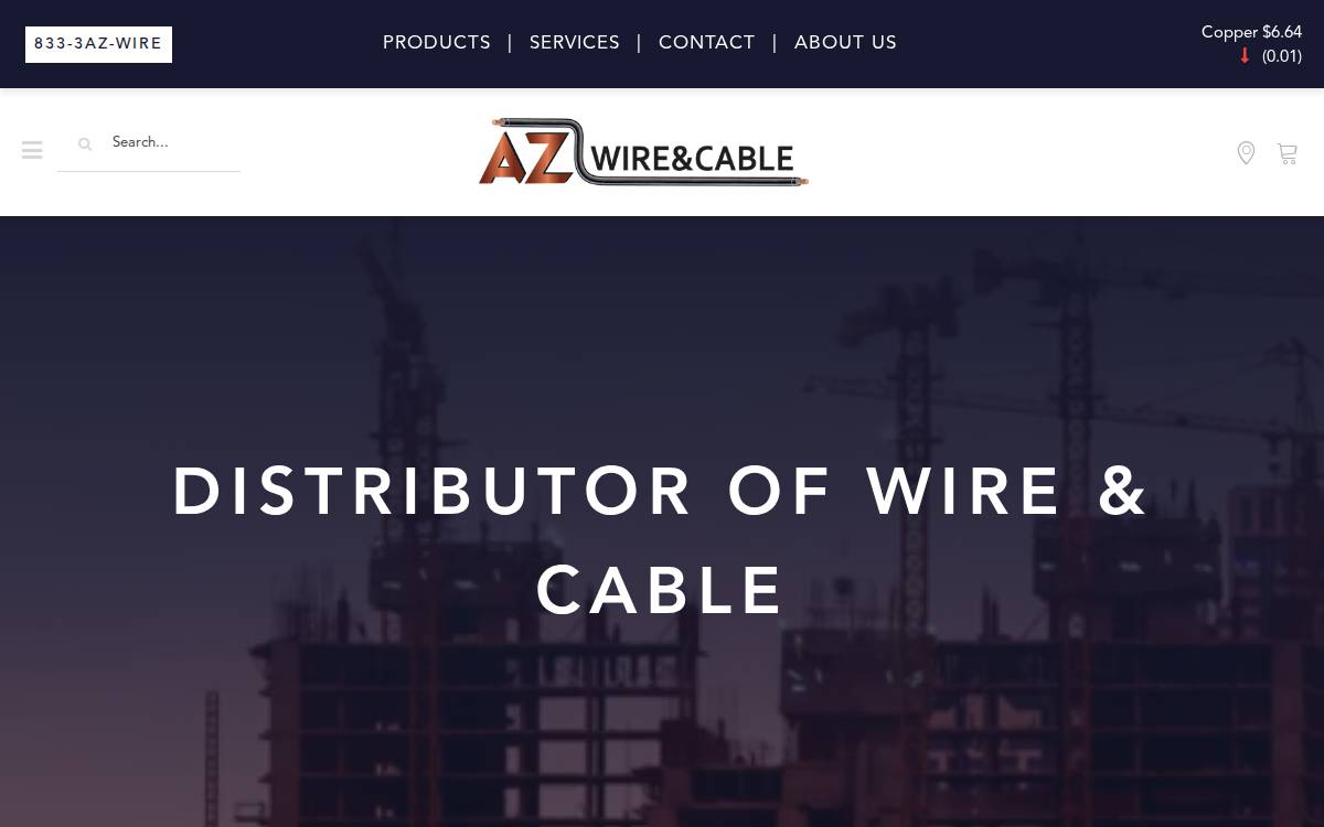 Azwireandcable website preview