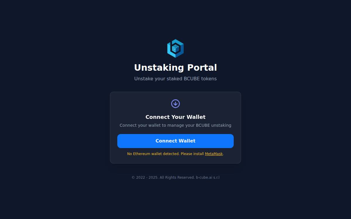 B Cube website preview