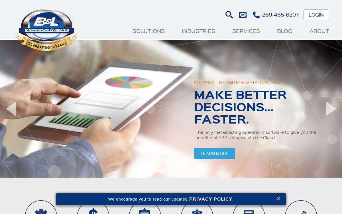 B&L Information Systems website preview