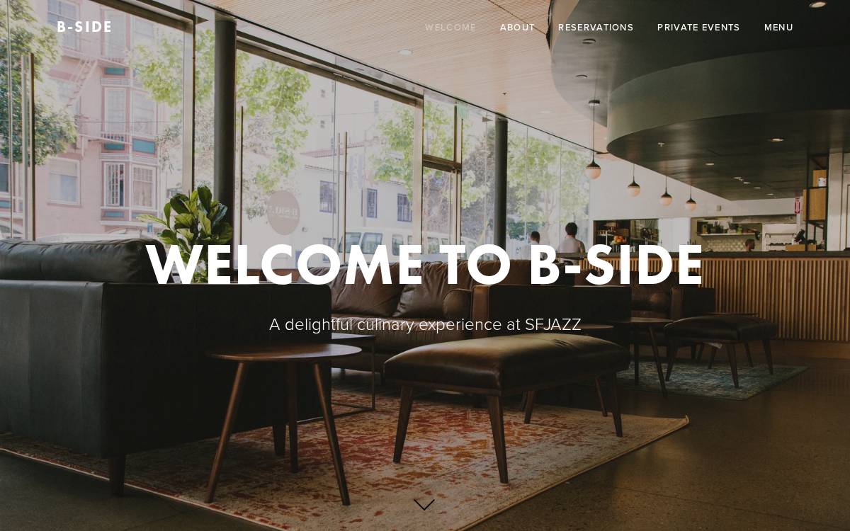 B-Side website preview