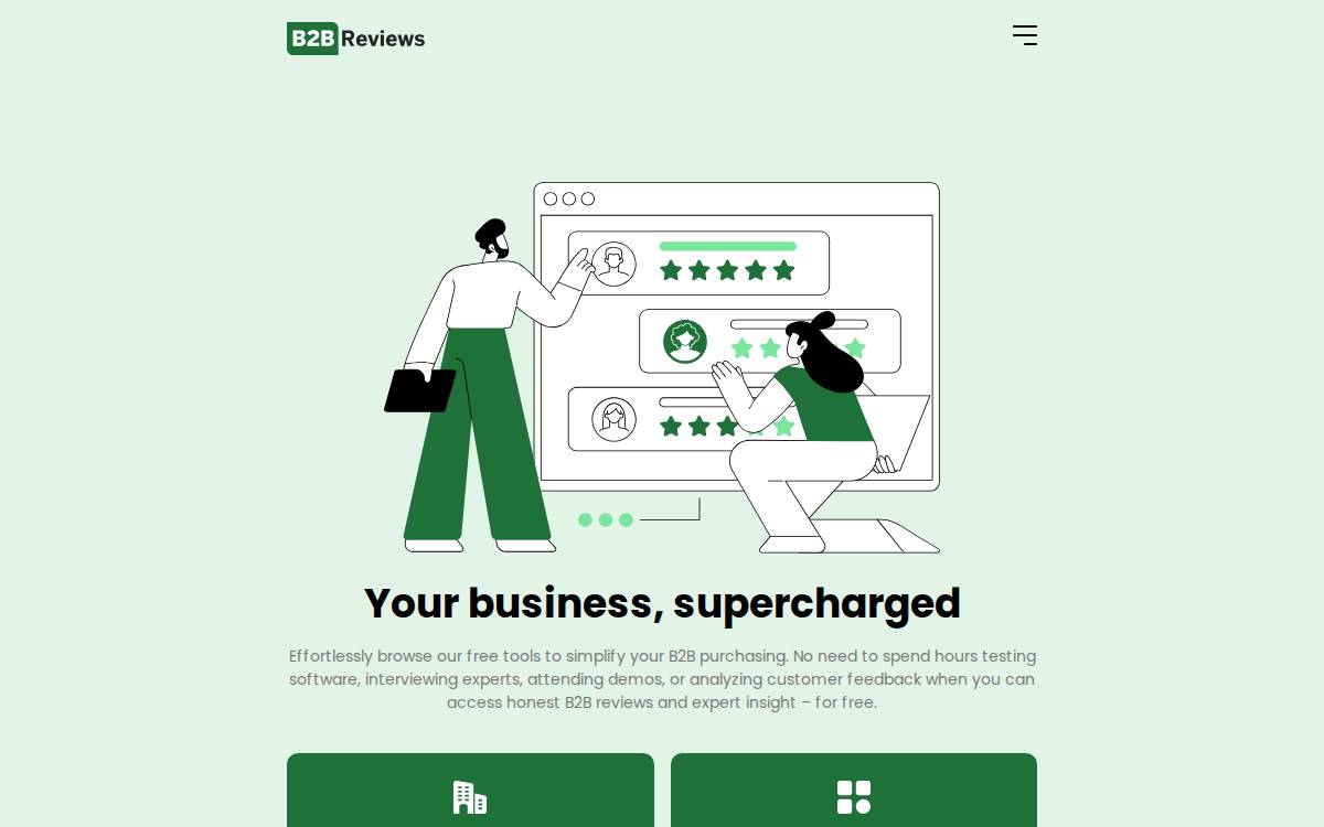 B2Breviews website preview