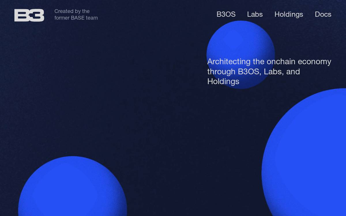 B3 website preview