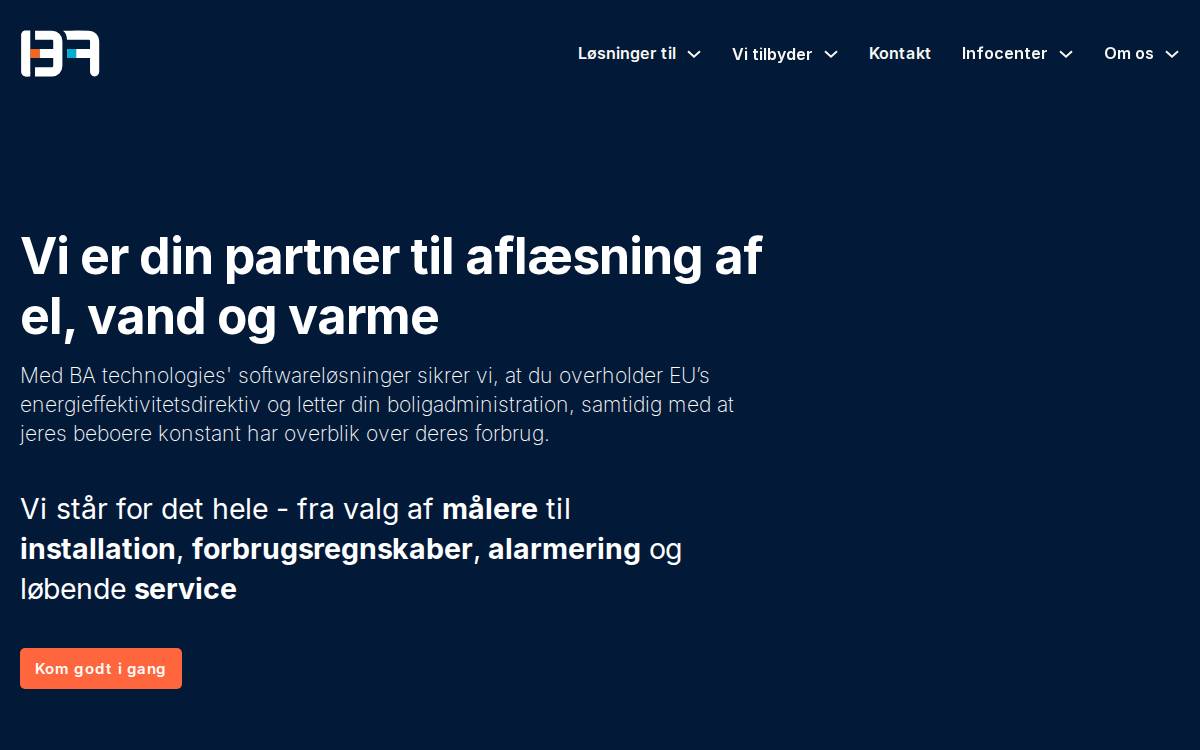 BA Technologies website preview