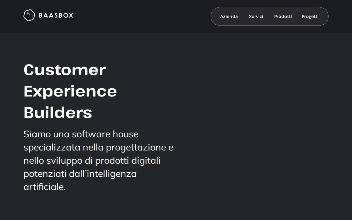 Baasbox website preview