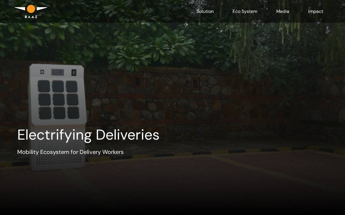 Baaz Bikes website preview