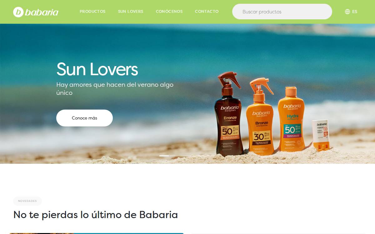 Babaria website preview