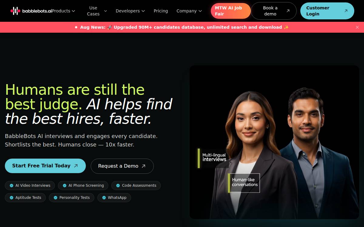 BabbleBots website preview