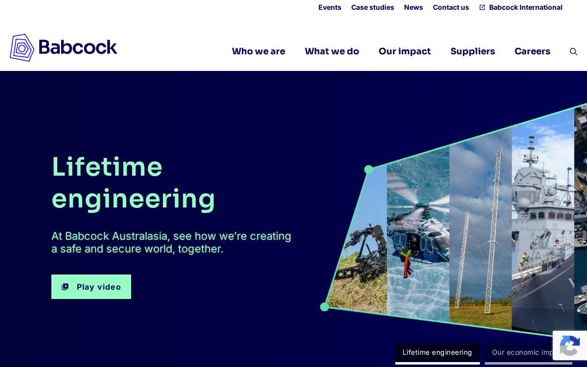 Babcock website preview