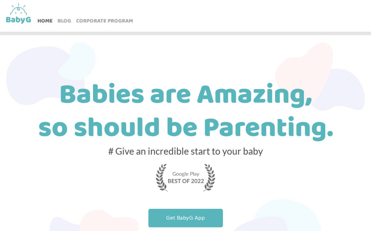 Babyg website preview