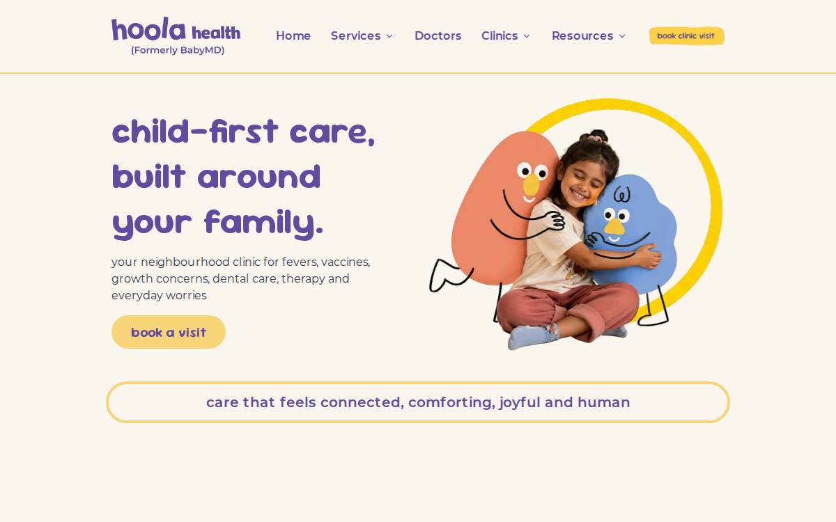 BabyMD website preview
