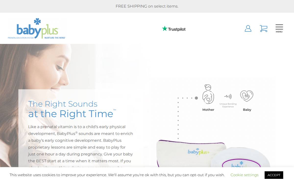 BabyPlus website preview