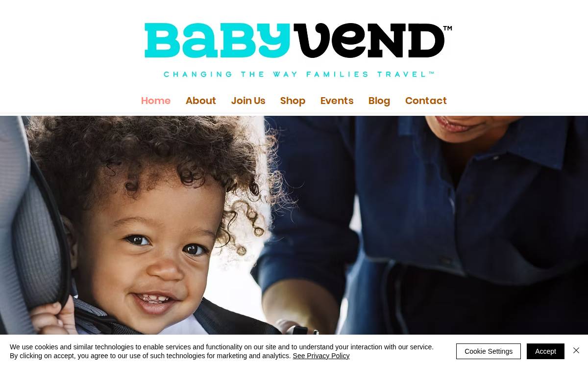 BabyVend website preview
