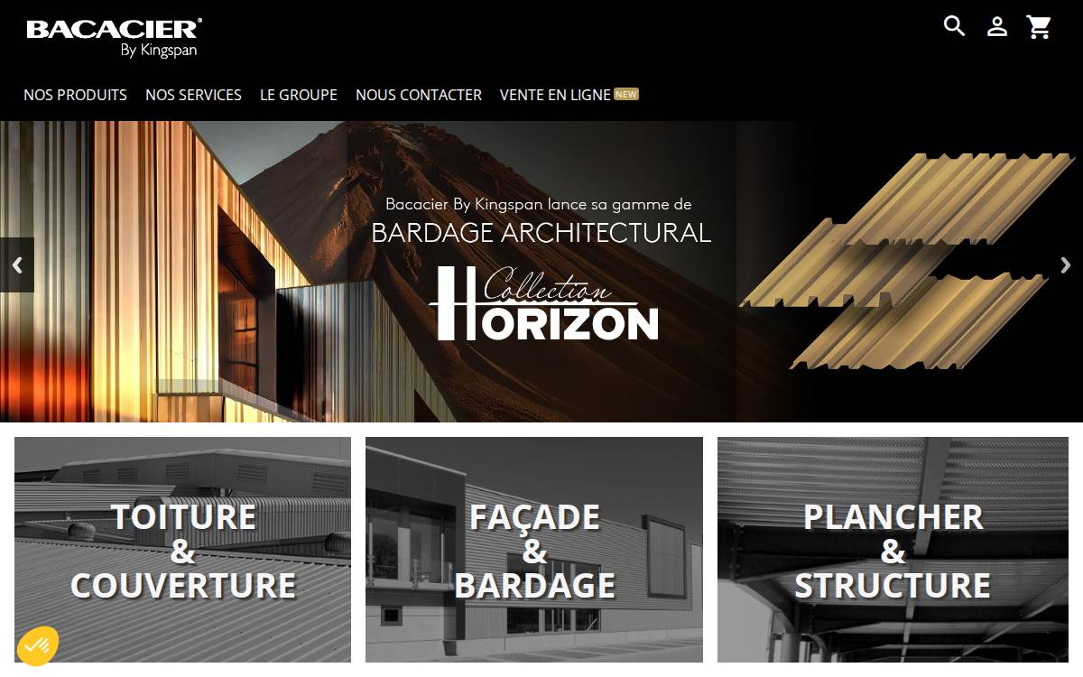 Bacacier website preview