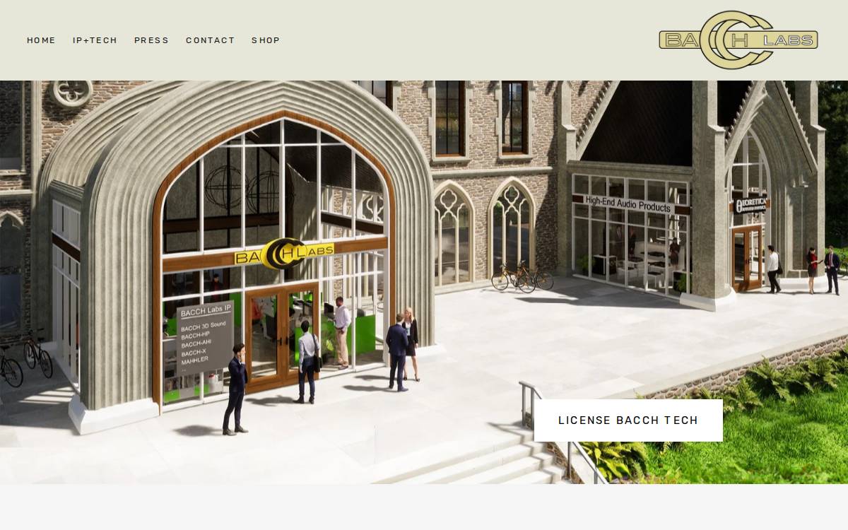 Bacch website preview
