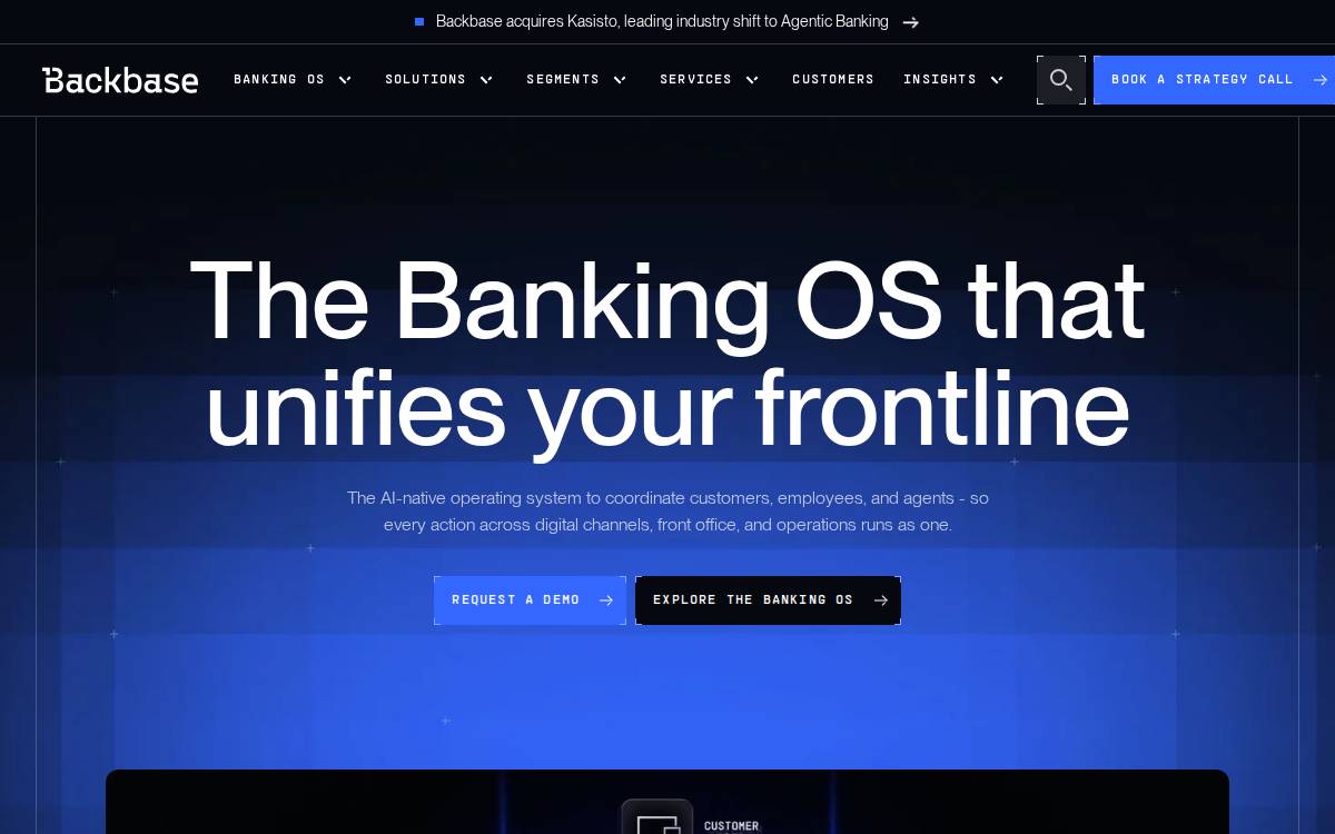Backbase website preview