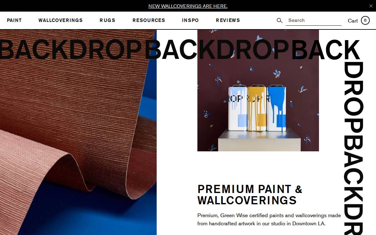 Backdrop website preview