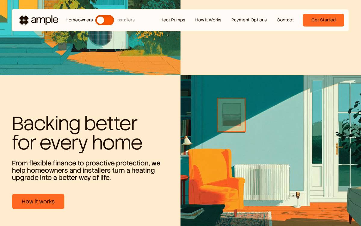 Backedbyample website preview