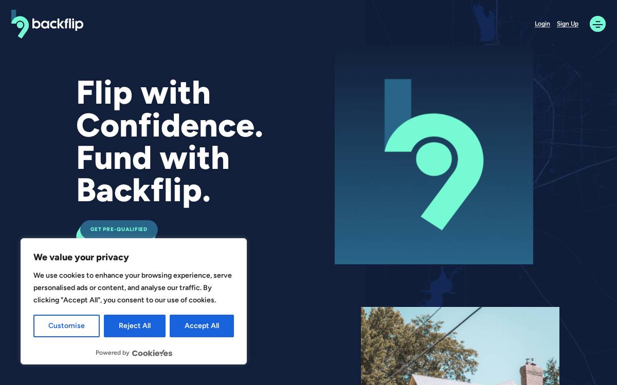 Backflip website preview