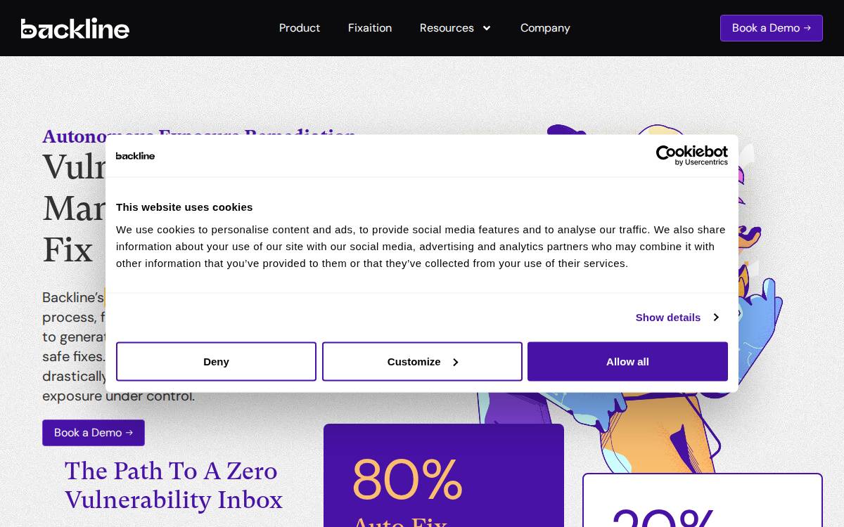 Backline website preview