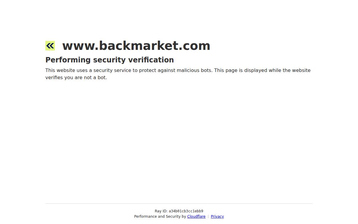 Backmarket website preview