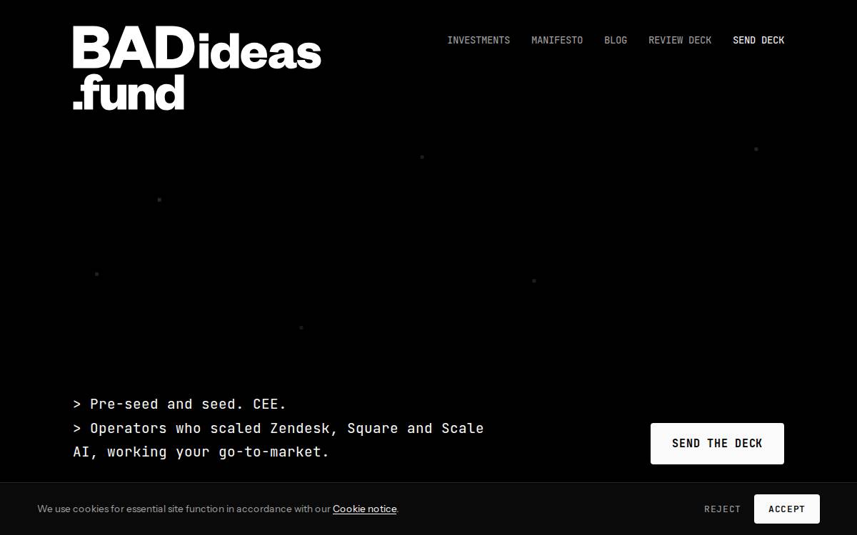 BADideas website preview