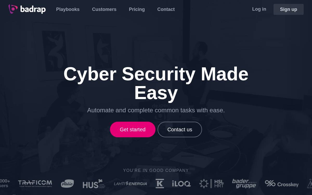 Badrap website preview